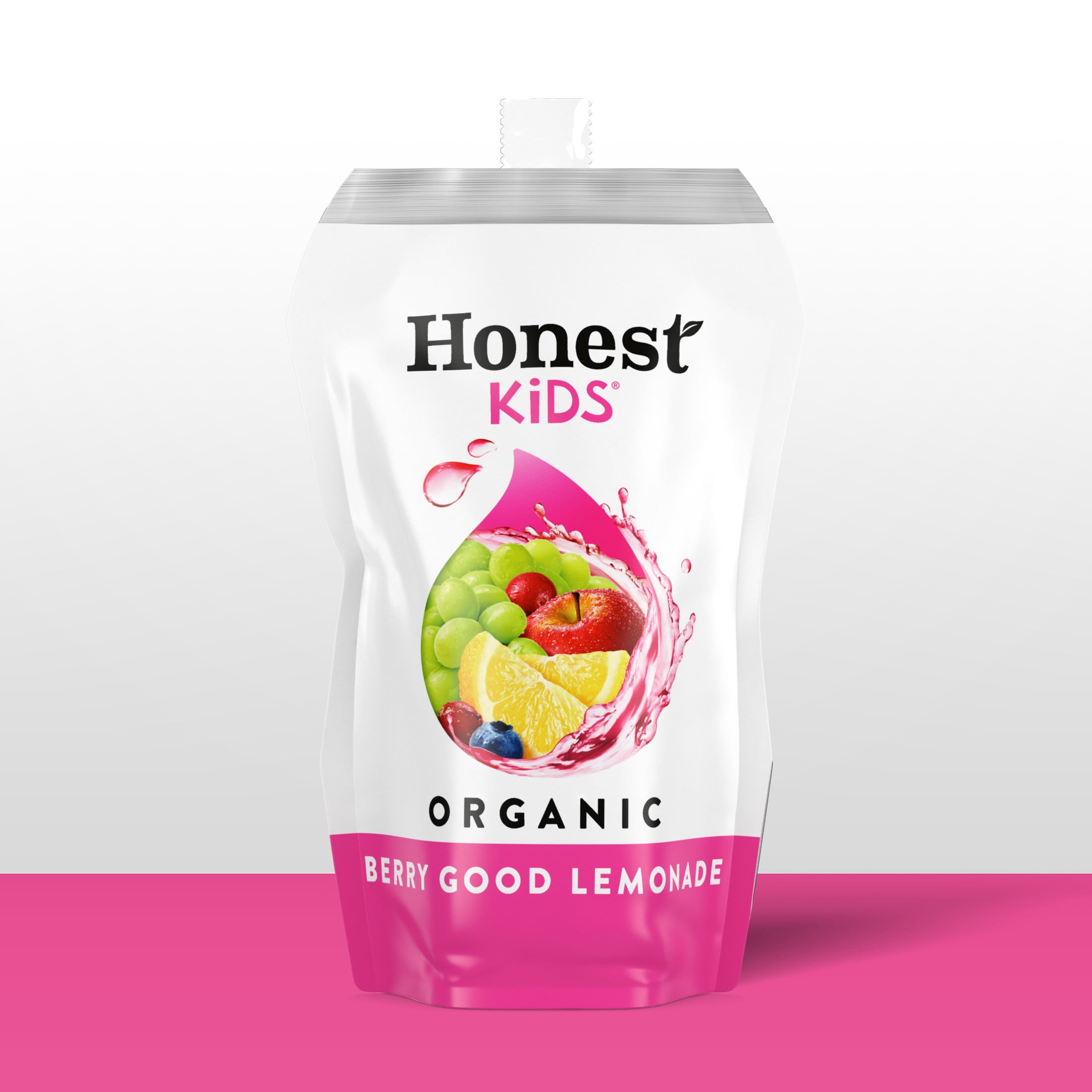 Honest Kids Berry Good Lemonade Organic Juice Drink Pouches, 6.75 fl oz, 8 Pack