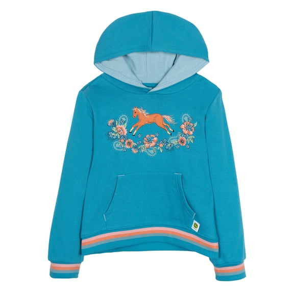 John Deere Horse Fleece Pullover Hoodie Toddler to Little Kid