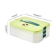 thumbnail image 2 of Bandeja de almacenamiento de alimentos con tapa para estante de refrigerador Organizador de bolas de masa apilable de 3 niveles, 2 of 8