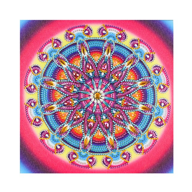 Cuadros Decorativos Mandala parte especial en forma de diamante pintura Rhinestone ilustraciones hogar pared decoración JShteea Nuevos Originales