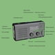 thumbnail image 3 of USB AM/FM Radios Banco de energía Solar Manivela Radios de cuerda de emergencia (Negro EE. UU.), 3 of 8