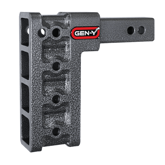 GEN-Y GH-504 MEGA-DUTY Adjustable 7.5" Drop Hitch Only for 2" Receiver - 16,000 LB Towing Capacity - 2,000 LB Tongue Weight