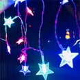 thumbnail image 7 of 20 LED Christmas Star String Lights 10 FT Fairy Christmas Lights Battery Operated for Indoor & Outdoor, Party, Wedding and Holiday Decorations ,Colorful, 7 of 7