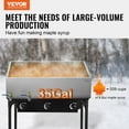 thumbnail image 2 of VEVOR Maple Syrup Evaporator Pan 304 Stainless Steel with 2 Valves Home Outdoor, 2 of 9