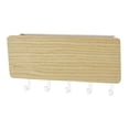 thumbnail image 2 of Clasificador de correo grande para montaje en pared, organizador de correo y llavero con estante de almacenamiento y Madera natural, 2 of 2