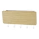 thumbnail image 2 of Organizador de pared con 5 ganchos para llaves, soporte de almacenamiento para pared Madera natural, 2 of 2