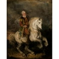 thumbnail image 2 of Piotr Michałowski 19x24 Black Ornate Framed Double Matted Museum Art Print Titled: Hetman Stefan Czarniecki on Horseback (1846), 2 of 5
