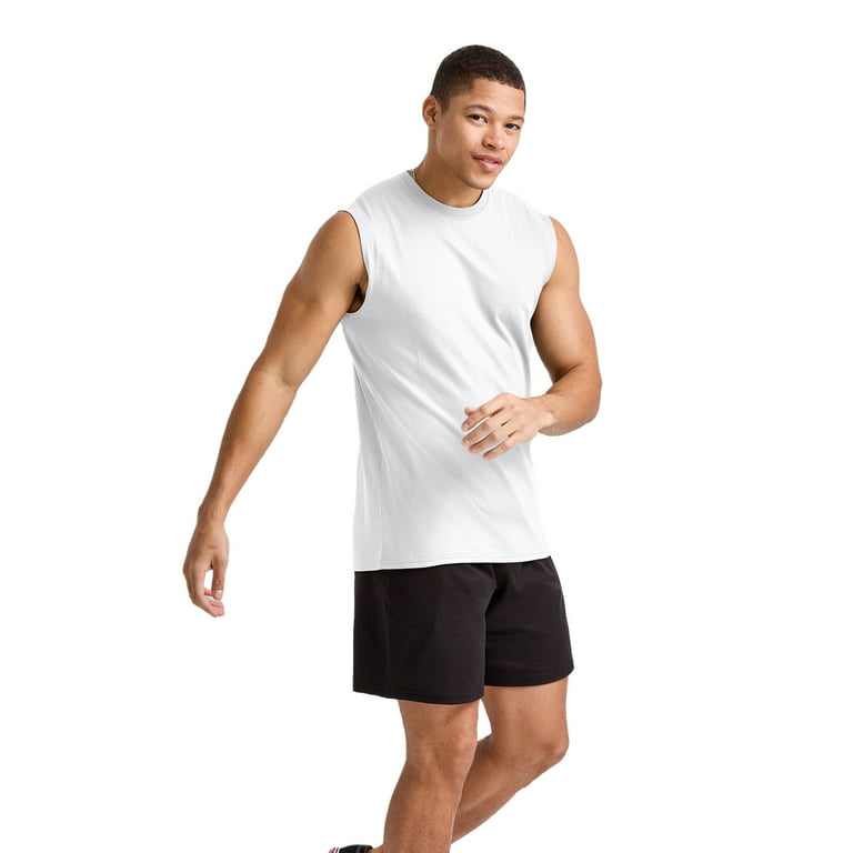 Hanes Essentials Men's Muscle Tank White S, Size: Small