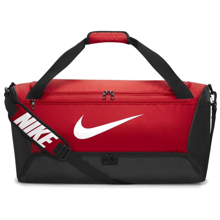 Nike, Brasilia 9.5 Duffel Bag, 22.6x13.2x5.3 Inches, Red - Walmart.com
