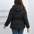 thumbnail image 4 of iHPH7 Puffer Jacket Women Casual Outerwear Overcoat for Women Warm Winter Coats for Women Puffy Jackets Women Warm Clothes for Women Long Winter Jackets for Women Black L, 4 of 7