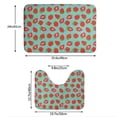 thumbnail image 3 of Xecao Hand Drawn Strawberry 2-Piece Vintage Seamless Anti-Skid Mat Set, featuring a stylish pattern for a safe and elegant toilet rug experience, 3 of 6