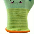 thumbnail image 4 of LH-SP 3 Pairs Kids Gardening Gloves Work Gloves Rubber Coated, Ages 4-12, Good Grip and Comfortable,Green, 4 of 9