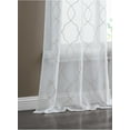 thumbnail image 3 of Dainty Home Springfield Contemporary 3D Embroidered Textured Designed Sheer Curtain Panel for Bedroom Grommet Drape/Drapery Single Panel 1 Panel W54 x 84 inches in Champagne, 3 of 5