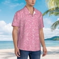 thumbnail image 5 of Haiem Glitter Pink Printed Hawaiian Shirt for Men - Men’s Casual Beach Summer Shirts - Stretch Fabric with Modern Fit-3X-Large, 5 of 9