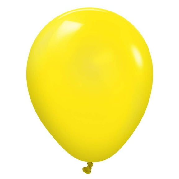 5 inch Kalisan Standard Yellow Latex Balloons (100 Pack) - Party Supplies Decorations