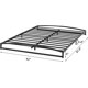 thumbnail image 5 of ChaoLink Estructura de cama plataforma metálica de 6 pulgadas tamaño Queen con soporte de lamas metálicas para colchón, no necesita base de caja (Queen), 5 of 5
