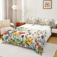 thumbnail image 1 of Erosebridal Multicolor Flowers Bed Sheets Twin,Hummingbird Butterfly Bedding Twin Size,Botanical Floral Sheet Set Twin,Lightweight Bedroom Decorative,3pcs, 1 of 7