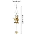 thumbnail image 3 of TOPRenddon Metal Wind Chime Golden Flying Birds Butterflies Owl Vintage Wind Chime Hanging Ornaments Metal Home Decorations Bedroom Hangings, 3 of 6