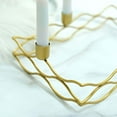 thumbnail image 6 of Efavormart 4 Arm | Rectangular Gold Metal Taper Candle Wreath Candelabra Candlestick Holder - 12"x8", 6 of 10