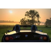 Iconic Arts Laminated 36x24 inches Poster: BMW Z4 E85 Roadster Sunrise Pkw Open Rear Vehicle Car