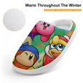 thumbnail image 4 of Kirby's Return to Dream Land Soft Plush Slippers for Boys Girls Winter Warm Cotton Slippers with Rubber Sole Non-Slip Kid's Slip on Shoes Fluffy House Slippers For Indoor And Outdoor, 4 of 8