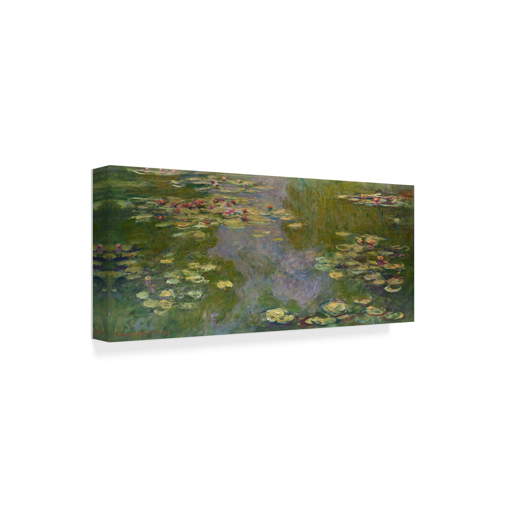 Trademark Fine Art 'Water Lilies I' Canvas Art by Claude O. Monet