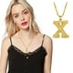 thumbnail image 1 of Collar para mujer, joyería para mujer, joyería de moda para mujer, regalo para mujer, 26 letras en inglés, cadena con nombre, collares colgantes, joyería para mujer, 1 of 4