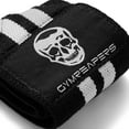 thumbnail image 2 of GYMREAPERS Weightlifting Black Wrist Wraps for Powerlifting Competition with Thumb Loop, 18-Inch, 2 of 6