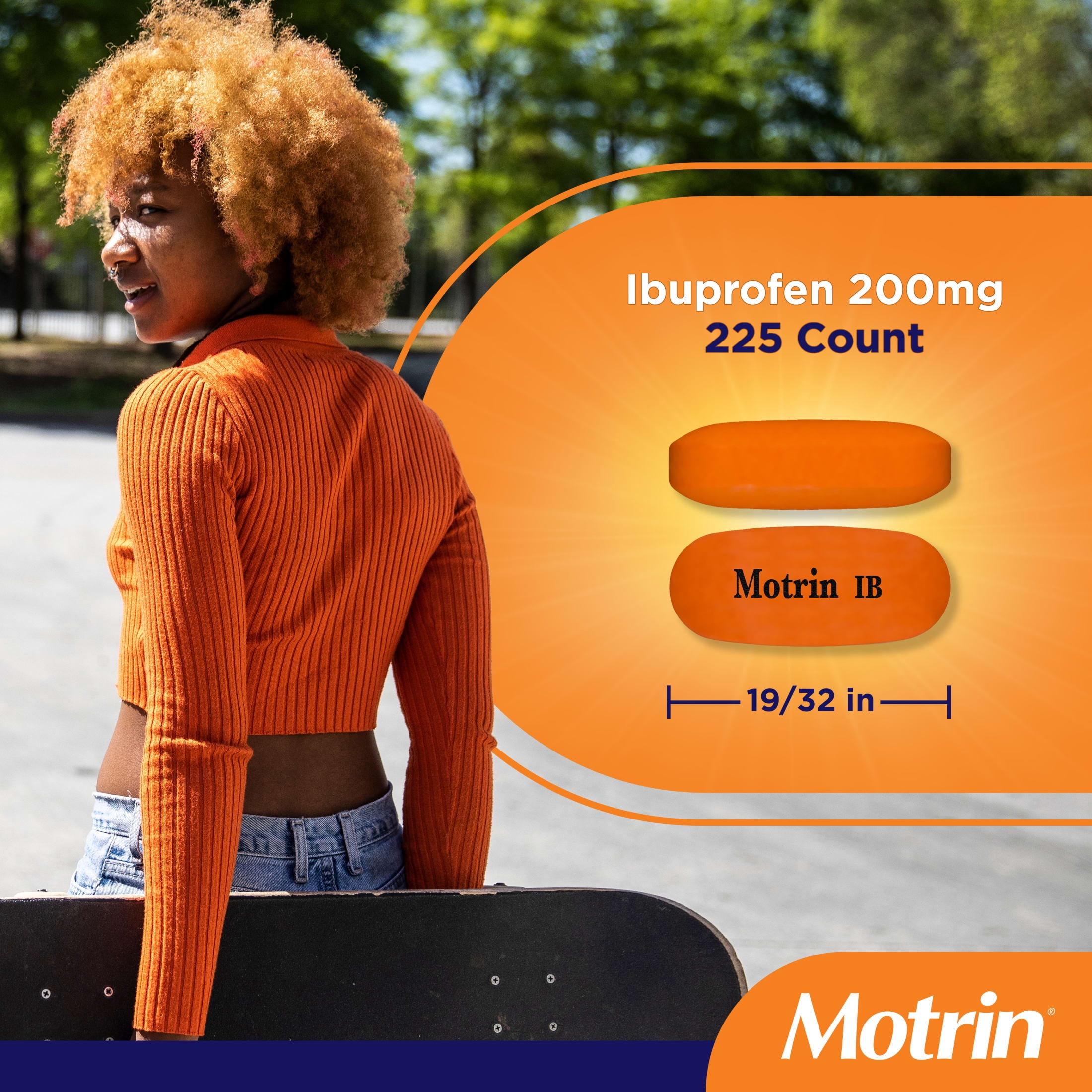 (3 pack) Fast-Acting Motrin IB, Ibuprofen 200mg for Pain & Fever Relief, Value Size, 225 Count