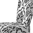 thumbnail image 3 of Designart "Black and White Damask" Upholstered Patterned Accent Chair and Arm Chair, 3 of 5