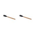 thumbnail image 3 of relayinert Kitchenware Wooden Handle Silicone Shovel Spoon Colander Brush Spatula Tool brush 2Set, 3 of 6