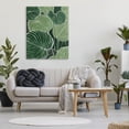 thumbnail image 2 of Layered Green Leaf Nature Botanical & Floral Graphic Art Gallery Wrapped Canvas Print Wall Art, 2 of 7