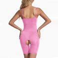 thumbnail image 4 of Dealovy Bodysuits for Women Low Cut Slim Fitted Solid Color Shapewear Spaghetti Strap Sleeveless Basic Jumpsuits, 4 of 4