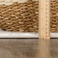 thumbnail image 3 of Hauteloom Azrika Machine Washable Contemporary Checkered Runner Rug - Modern Geometric Carpet for Living Room, Bedroom, Dining Room - Dark Brown, Beige, Dark Beige - 7'10" x 10' (8x10 Rug), 3 of 13