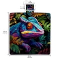thumbnail image 2 of Chameleon Canvas Beach Blanket Picnic Mat - Oversized Outdoor Rug for Beach, Camping, and Picnics - 63 x 55 inches Large Size with Premium Material for Comfort and Durability, 2 of 6