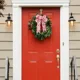 thumbnail image 5 of Lazos navideños, colgantes decorativos para árbol de Navidad, lazos de tela de lino, adornos colgantes, decoración navideña, feliz año nuevo 2025, 5 of 5