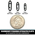 thumbnail image 3 of Clips de Pêche Furtifs czcpp-Harmony (25 Pack) [Noir en Acier Inoxydable] (13mm (25 Test)), 3 of 4