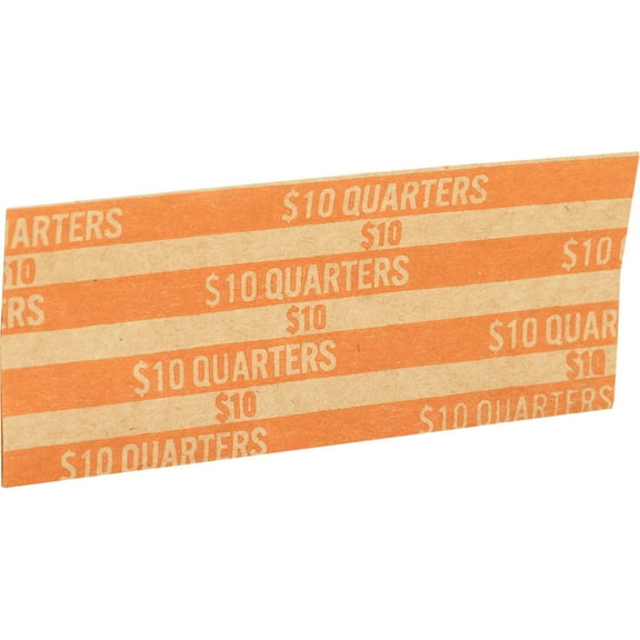Sparco Flat Paper Coin Wrappers, Quarters, 1000 per Box