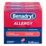 Pack of 3 Benadryl Allergy Ultratabs Tablets 48 Count .