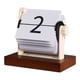 thumbnail image 2 of Calendario de escritorio de madera, adorno vintage novedoso, resistente, plegable, para aula, hogar, oficina, ., 2 of 9