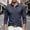 (Fashion 44)Navy, variant on Aimik Polo Shirts for Men Long Sleeve Textured Button Down Pocket Casual Solid Shirts Fall Winter Moisture Wicking Lightweight Golf Tops