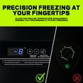 thumbnail image 4 of DEMULLER Small Freezer Chest Freezer with 2 Baskets Electronic Control Top Door Open Black New, 4 of 9