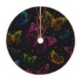 thumbnail image 1 of Fotbe Butterfly Pattern Christmas Tree Skirt, Tree Skirts Plush Christmas Decorations, Christmas Tree Skirts Xmas Decorations Holiday Party Decor-36", 1 of 6