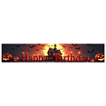 thumbnail image 7 of Halloween Themed Happy Birthday Banner with Pumpkins Bats and Haunted House Background Party Decoration Photography Prop Backdrop for Birthday Parties Halloween Events and Themed Celebrations, 7 of 7