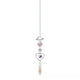 thumbnail image 1 of Sunshine Catcher Gardening Crafts Bedroom Decoration Silvers Pointed Beads Star Double Heart 5-piece Set Crystal Pendant, 1 of 6