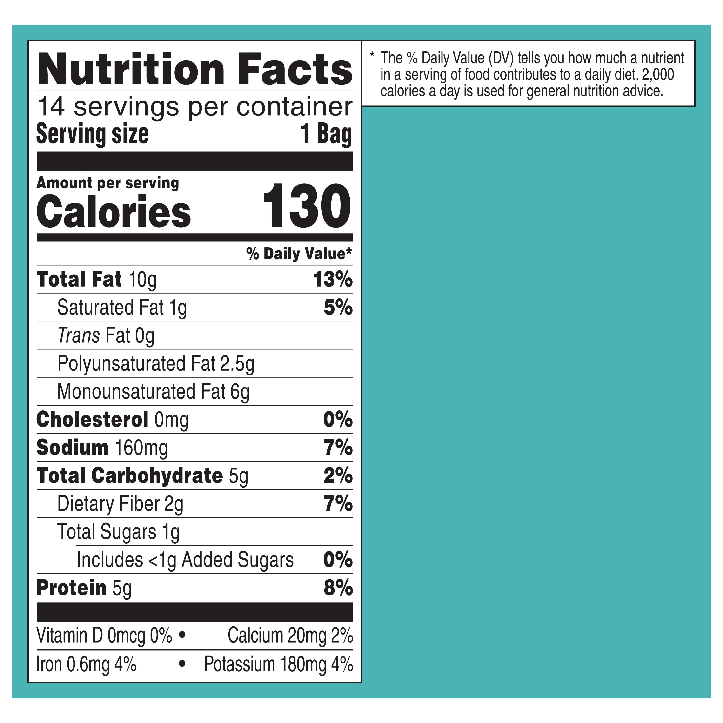 Wonderful Pistachios No Shells, Sea Salt & Vinegar Nuts, 0.75 Ounce Bags (Pack of 14)