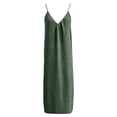 thumbnail image 6 of BOOMNY Women's Backless Cami Dress Spaghetti Strap Cami Lounge House Dresses Flowy Beach Summer Maxi Sundress, 6 of 7