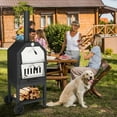 thumbnail image 4 of Artbros Outdoor Pizza Oven, Wood-Fire Pizza Oven with Pizza Stone and Waterproof Cover, 4 of 8