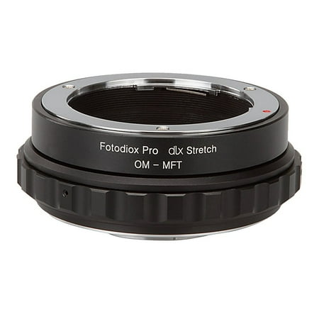 Fotodiox DLX Stretch Lens Mount Adapter - Olympus Zuiko (OM) 35mm SLR Lens to Micro Four Thirds (MFT, M4/3) Mount Mirrorless Camera Body with Macro Focusing Helicoid and Magnetic Drop-In