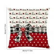 thumbnail image 4 of Boovnll Valentines Pillow Covers 18x18", Heart Printing Valentines Day Pillow Covers for Home Living Room Bedroom Sofa Couch Party Decor, Valentines Day Decorations, 4 of 7